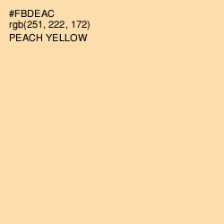 #FBDEAC - Peach Yellow Color Image
